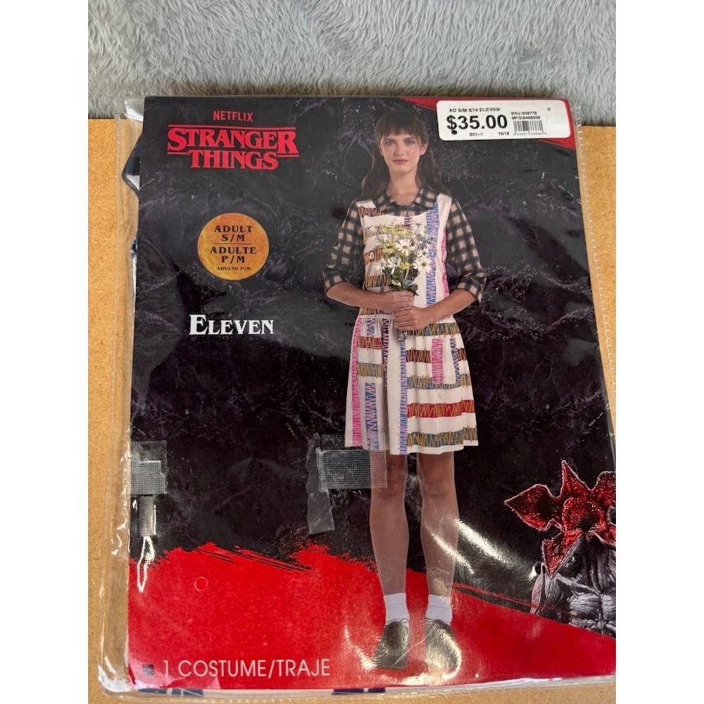 Netflix Stranger Things Eleven Season 4 Costume Dress Adult Small Medium S/M New